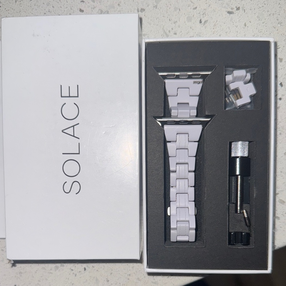 Solace White Watch Band Set